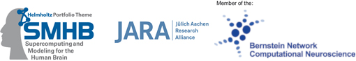 The SDL Neuroscience has been funded by the Helmholtz Association as part of the Helmholtz Portfolio Theme "Supercomputing and Modeling for the Human Brain (SMHB)", and the Jülich Aachen Research Alliance (JARA).